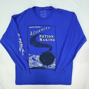 Harry Potter Advanced Potion Making Blue Long Sleeve Shirt Mens XL Loot Crate